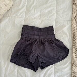 Free People Blue High-Waisted Shorts